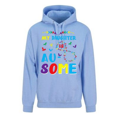 My Autistic Daughter Is Awesome Autism Awareness Proud Mom Unisex Surf Hoodie