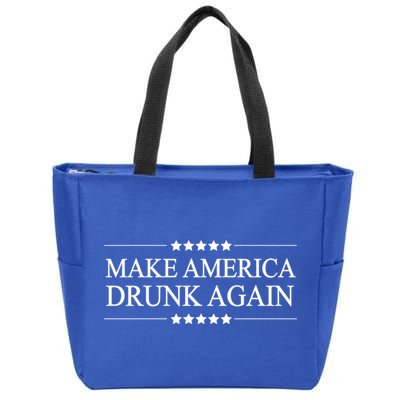 Make America Drunk Again Funny Alcoholic Gift Gift Zip Tote Bag