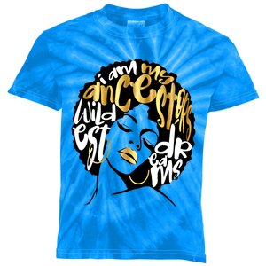 My Ancestors Dream Gift Afro Diva Black Magic Gift Kids Tie-Dye T-Shirt