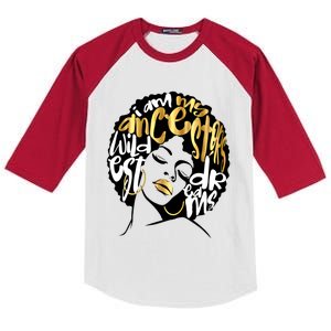 My Ancestors Dream Gift Afro Diva Black Magic Gift Kids Colorblock Raglan Jersey