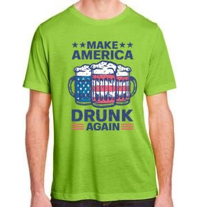 Make America Drunk Again 4th Of July Independence Day Beer Gift Adult ChromaSoft Performance T-Shirt