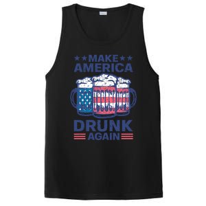 Make America Drunk Again 4th Of July Independence Day Beer Gift PosiCharge Competitor Tank