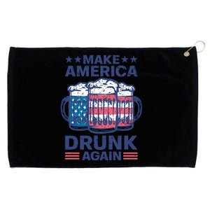 Make America Drunk Again 4th Of July Independence Day Beer Gift Grommeted Golf Towel