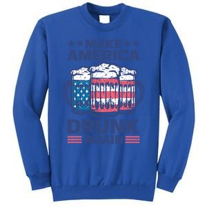 Make America Drunk Again 4th Of July Independence Day Beer Gift Sweatshirt