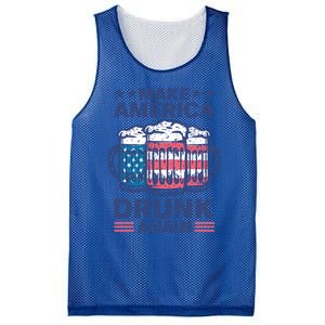 Make America Drunk Again 4th Of July Independence Day Beer Gift Mesh Reversible Basketball Jersey Tank