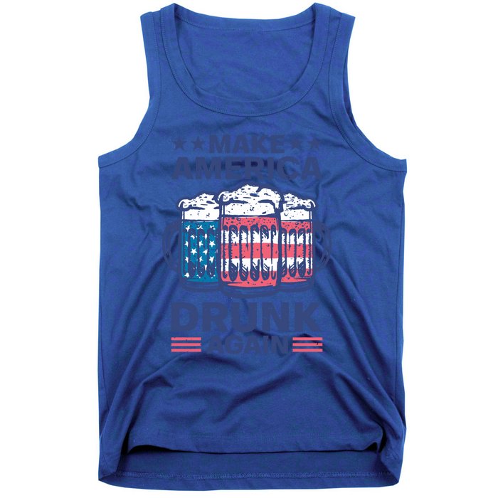 Make America Drunk Again 4th Of July Independence Day Beer Gift Tank Top