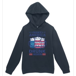 Make America Drunk Again 4th Of July Independence Day Beer Gift Urban Pullover Hoodie