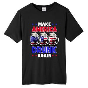 Make America Drunk Again Funny 4th Of July Cute Gift Tall Fusion ChromaSoft Performance T-Shirt