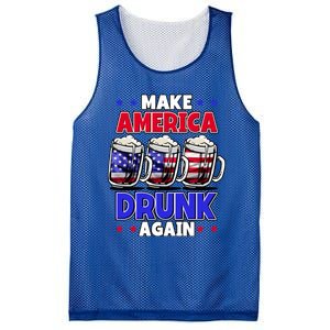 Make America Drunk Again Funny 4th Of July Cute Gift Mesh Reversible Basketball Jersey Tank