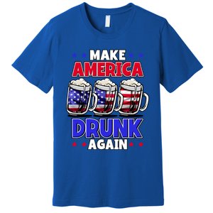 Make America Drunk Again Funny 4th Of July Cute Gift Premium T-Shirt