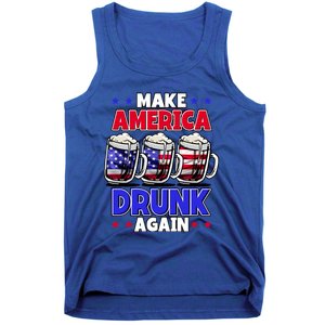 Make America Drunk Again Funny 4th Of July Cute Gift Tank Top