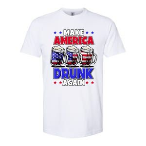 Make America Drunk Again Funny 4th Of July Cute Gift Softstyle CVC T-Shirt