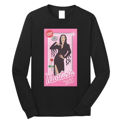 Morticia Addams Doll Horror Movie Doll Funny Halloween Long Sleeve Shirt