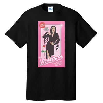 Morticia Addams Doll Horror Movie Doll Funny Halloween Tall T-Shirt