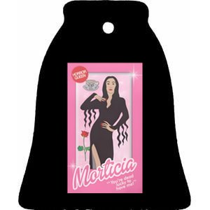 Morticia Addams Doll Horror Movie Doll Funny Halloween Ceramic Bell Ornament