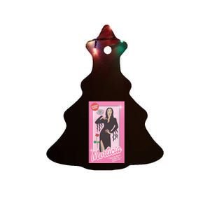 Morticia Addams Doll Horror Movie Doll Funny Halloween Ceramic Tree Ornament