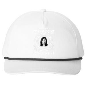 Madam Vice President Kamala Harris My VP Looks Like Me Snapback Five-Panel Rope Hat