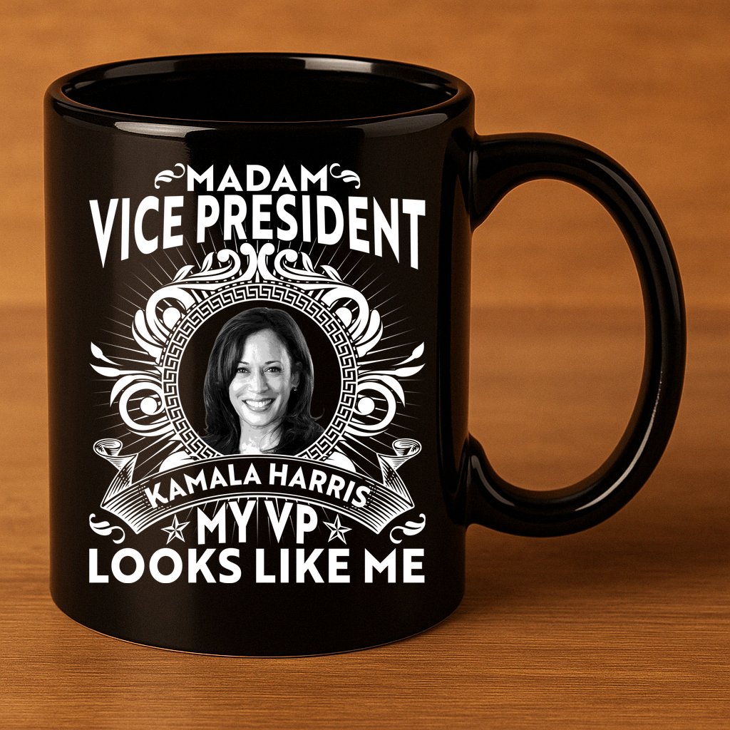 Madam Vice President Kamala Harris My VP Looks Like Me 11oz C Handle Ceramic Mug