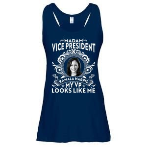 Madam Vice President Kamala Harris My VP Looks Like Me Ladies Essential Flowy Tank