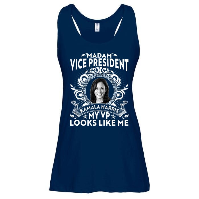 Madam Vice President Kamala Harris My VP Looks Like Me Ladies Essential Flowy Tank