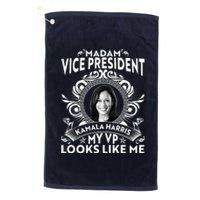 Madam Vice President Kamala Harris My VP Looks Like Me Platinum Collection Golf Towel