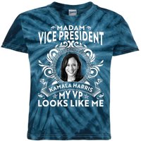 Madam Vice President Kamala Harris My VP Looks Like Me Kids Tie-Dye T-Shirt