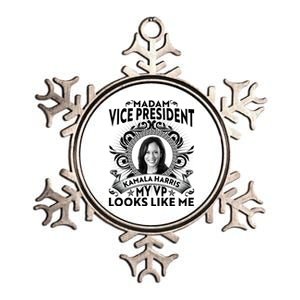 Madam Vice President Kamala Harris My VP Looks Like Me Metallic Star Ornament