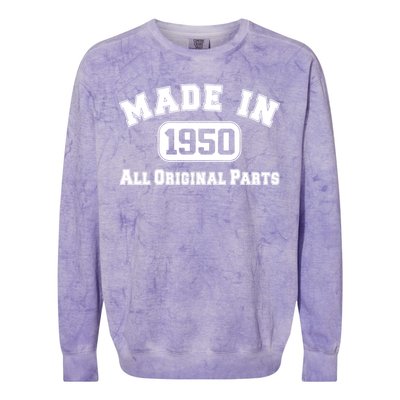 Made In 1950 All Original Parts Colorblast Crewneck Sweatshirt