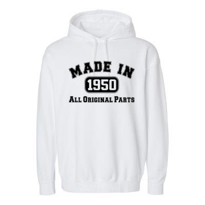 Made In 1950 All Original Parts Garment-Dyed Fleece Hoodie