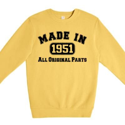 Made In 1951 All Original Parts Premium Crewneck Sweatshirt