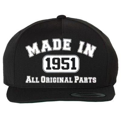 Made In 1951 All Original Parts Wool Snapback Cap