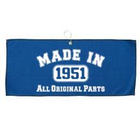 Made In 1951 All Original Parts Large Microfiber Waffle Golf Towel