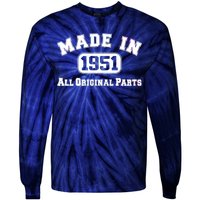 Made In 1951 All Original Parts Tie-Dye Long Sleeve Shirt