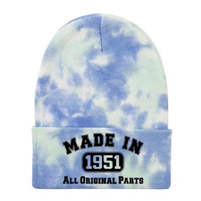 Made In 1951 All Original Parts Tie Dye 12in Knit Beanie