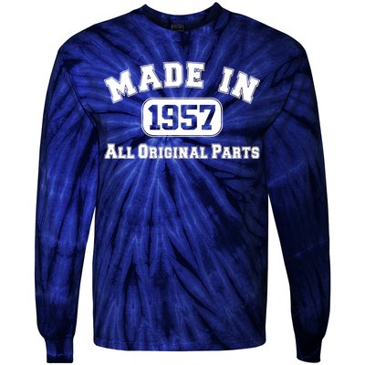 Made In 1957 All Original Parts Tie-Dye Long Sleeve Shirt