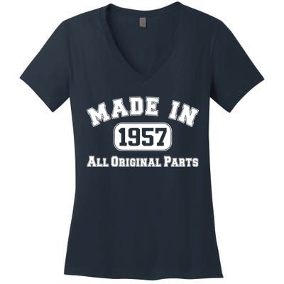 Made In 1957 All Original Parts Women's V-Neck T-Shirt