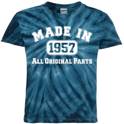 Made In 1957 All Original Parts Kids Tie-Dye T-Shirt