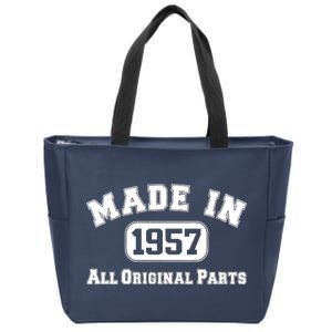 Made In 1957 All Original Parts Zip Tote Bag