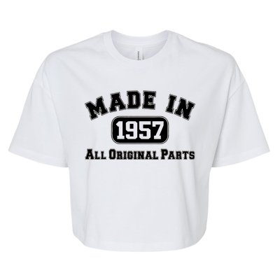 Made In 1957 All Original Parts Bella+Canvas Jersey Crop Tee