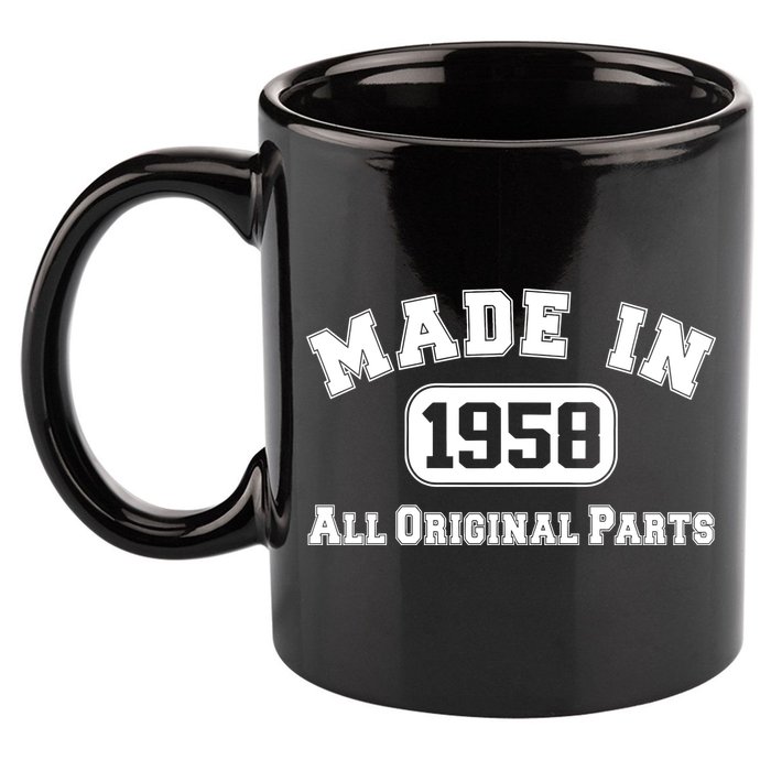 Made In 1958 All Original Parts 11oz C Handle Ceramic Mug