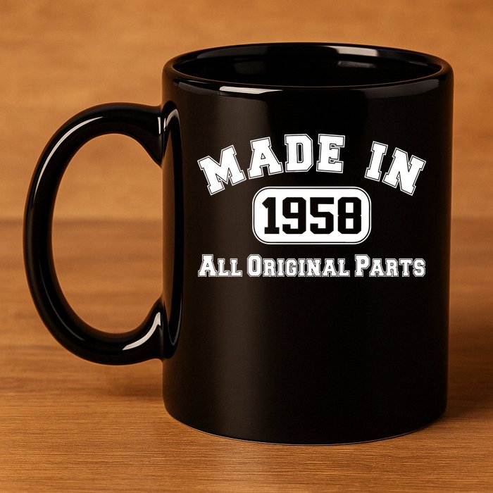 Made In 1958 All Original Parts 11oz C Handle Ceramic Mug