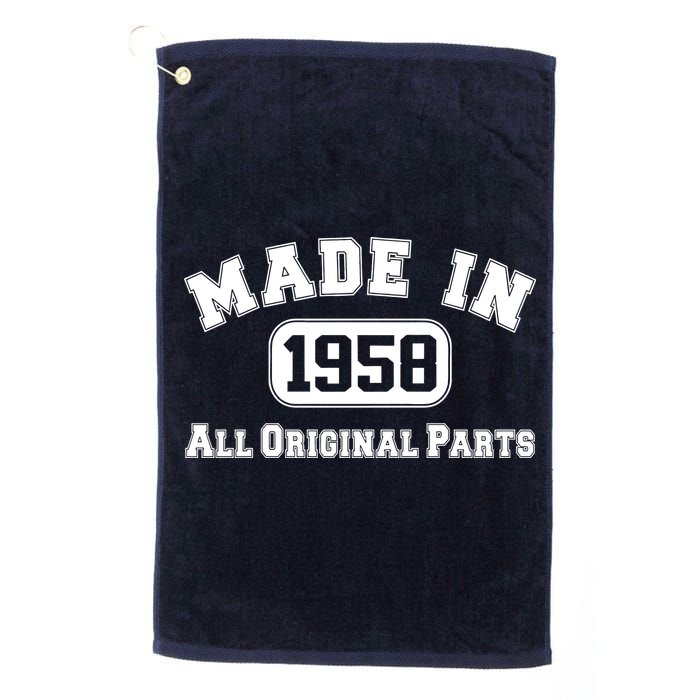 Made In 1958 All Original Parts Golf Towel
