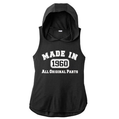 Made In 1960 All Original Parts Ladies PosiCharge Tri-Blend Wicking Draft Hoodie Tank