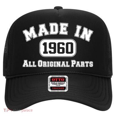 Made In 1960 All Original Parts High Crown Mesh Back Trucker Hat