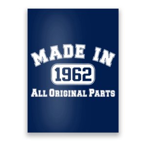 Made In 1962 All Original Parts Poster