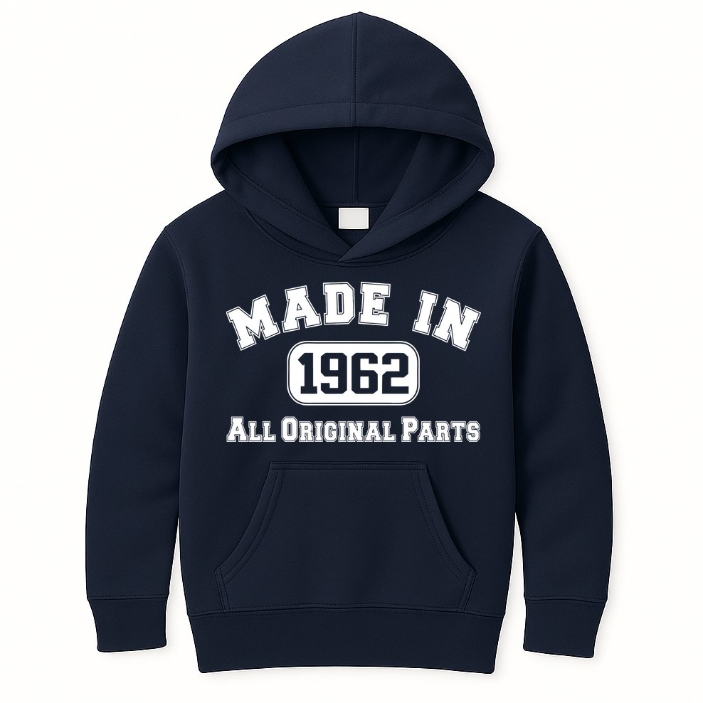 Made In 1962 All Original Parts Kids Hoodie