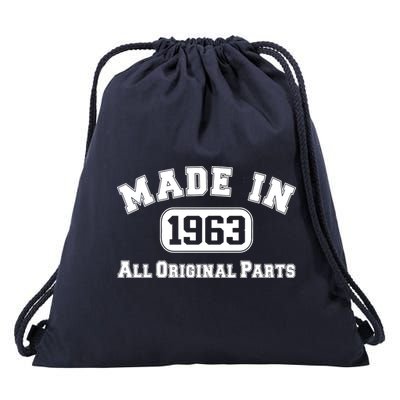 Made In 1963 All Original Parts Drawstring Bag