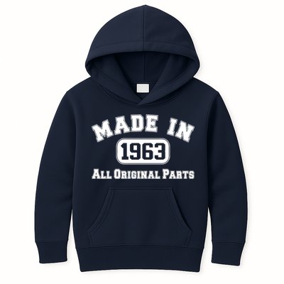 Made In 1963 All Original Parts Kids Hoodie
