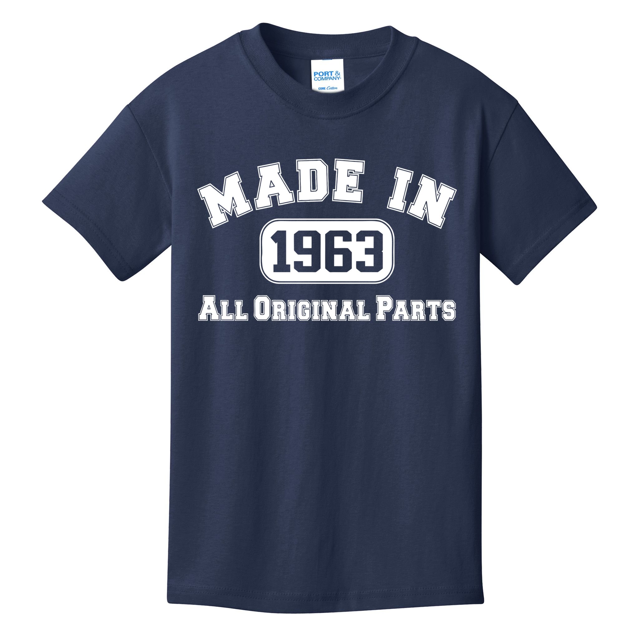 Made In 1963 All Original Parts Kids T-Shirt
