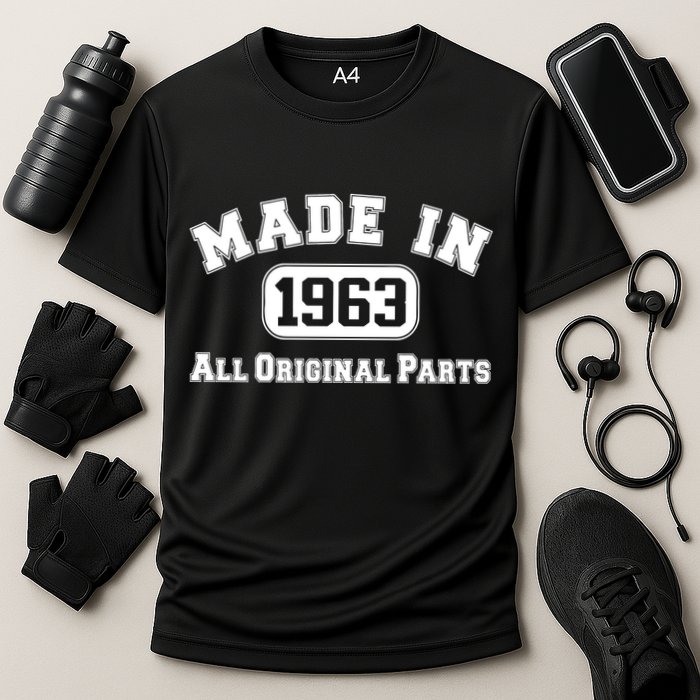 Made In 1963 All Original Parts1 Cooling Performance Crew T-Shirt